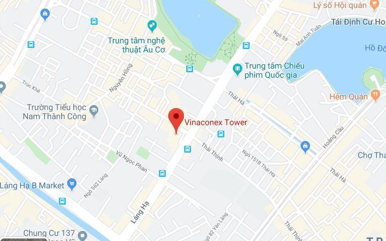 Vị trí Vinaconex Tower 34 Láng Hạ