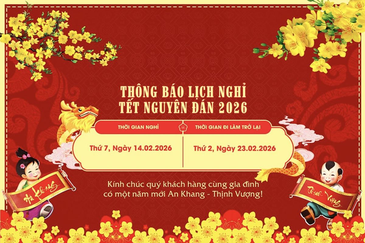 THÔNG BÁO LỊCH NGHỈ TẾT NGUYÊN ĐÁN BÍNH NGỌ 2026 – DỰ ÁN VINACONEX DIAMOND TOWER