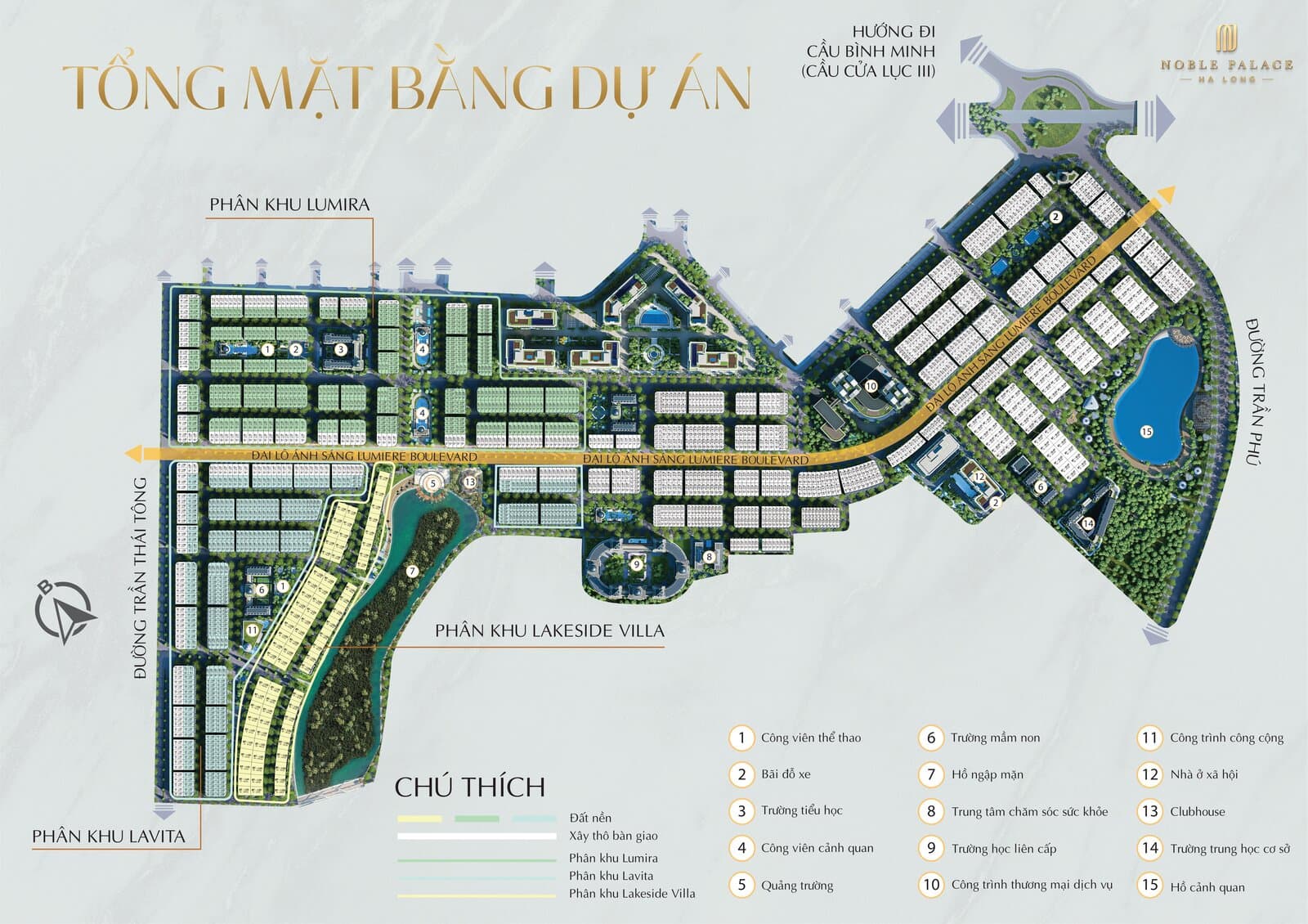 Mặt bằng tổng thể dự án Noble Palace Hạ Long