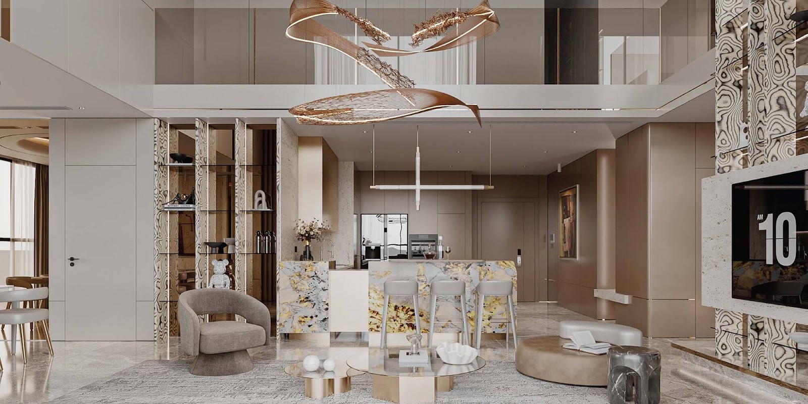 Thiết kế phong cách hạng sang tại căn hộ Sunshine Empire