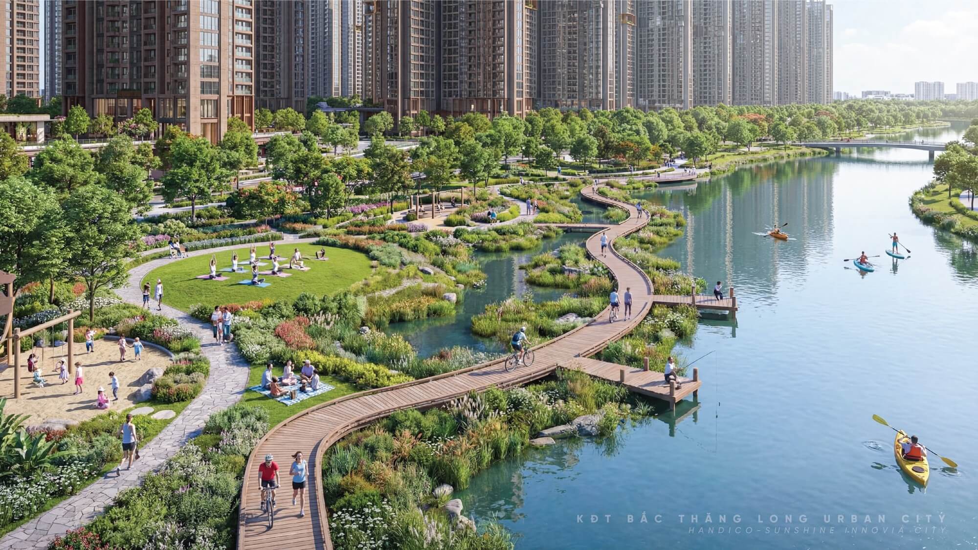 Tiện ích xanh là tâm điểm tại Sunshine Metropolis City