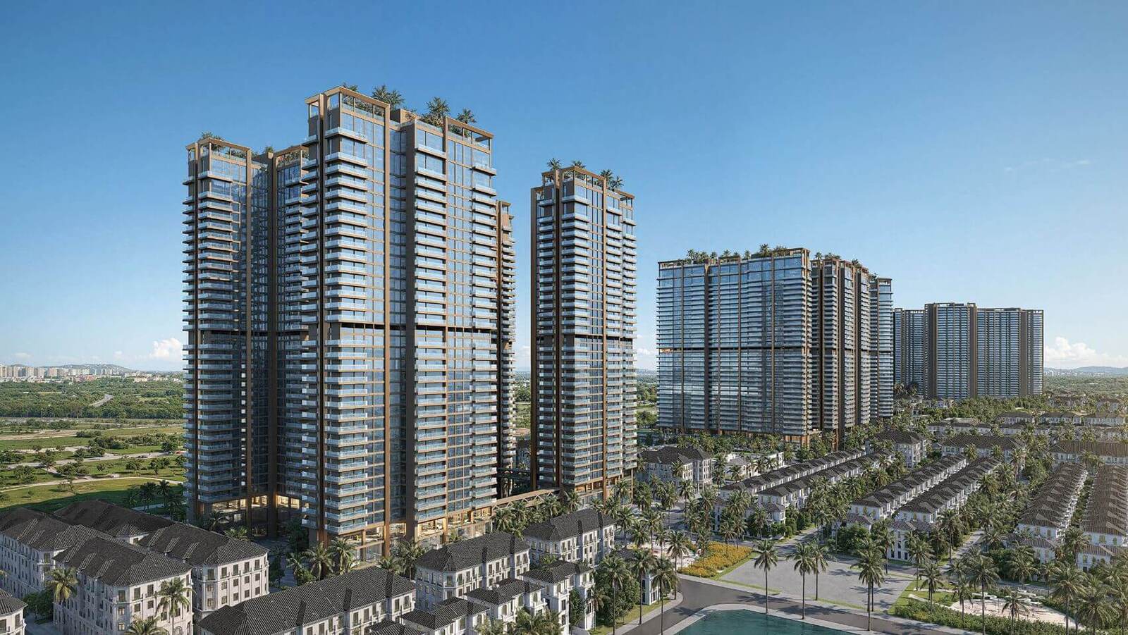 Phối cảnh cao tầng tại phân khu Alluvia Sunshine Marina