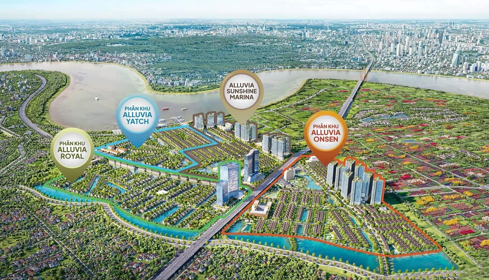 Nghệ thuật quy hoạch phân khu tại Alluvia Sunshine Marina