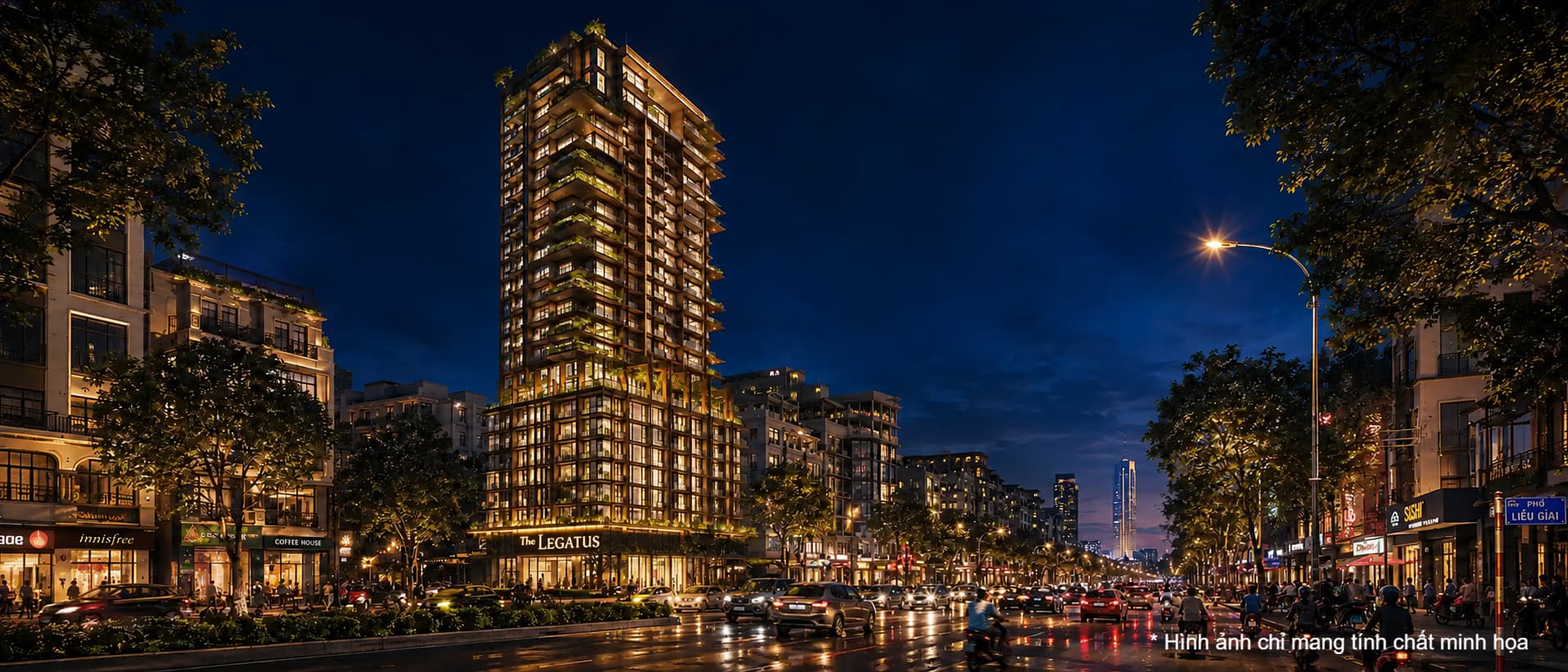 Phối cảnh tổng thể dự án The Legatus Liễu Giai
