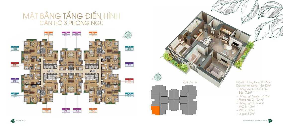 Thiết kế chi tiết căn hộ tại dự án Green Diamond Láng Hạ