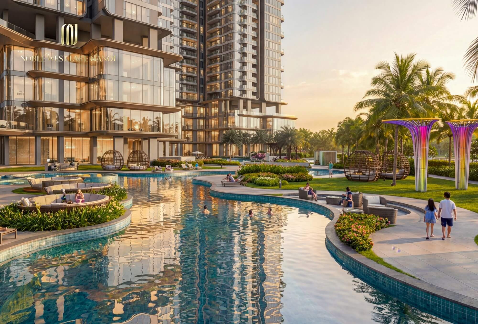 Biển hồ nước mặn 7.200m² kiến tạo trải nghiệm nghỉ dưỡng tại gia