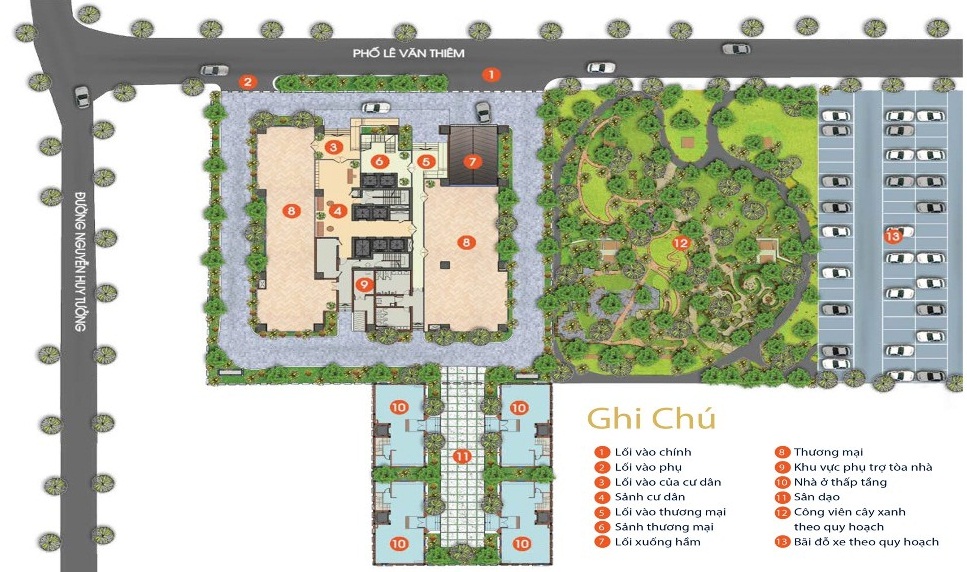Mặt bằng tổng thể dự án Bohemia Residence